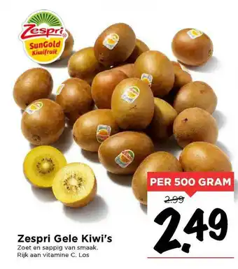 Vomar Voordeelmarkt Zespri gele kiwi's 500 per gram aanbieding