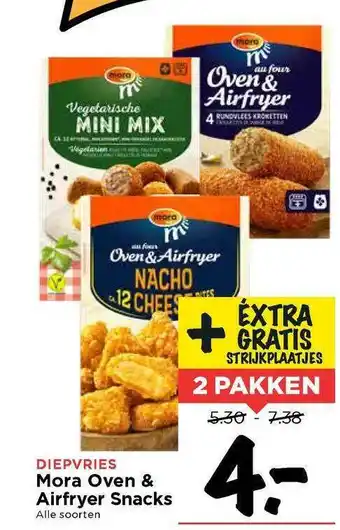 Vomar Voordeelmarkt Mora oven & airfryer snacks aanbieding