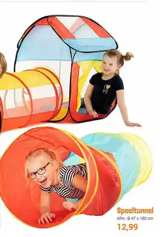 Lobbes Speeltunnel 47 x 180 cm aanbieding