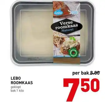 De Kweker Lebo roomkaas geklopt 1 kilo aanbieding