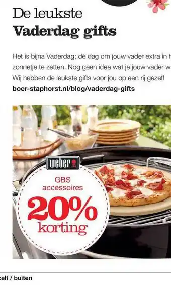 Boer Staphorst Weber gbs accessoires aanbieding