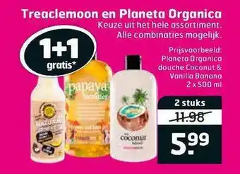 Trekpleister Treaclemoon en planeta organica 2 x 500 ml aanbieding