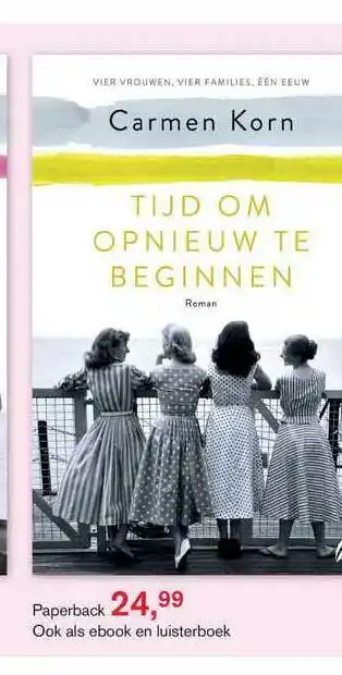 Libris Carmen korn - tijd om opnieuw te beginnen aanbieding