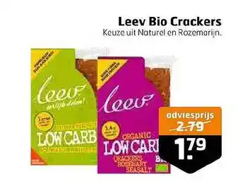 Trekpleister Leev Bio Crackers aanbieding