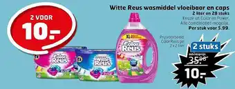 Trekpleister Witte Reus Wasmiddel Vloeibaar En Caps aanbieding