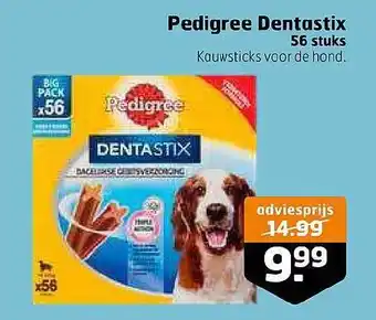 Trekpleister Pedigree Dentastix aanbieding