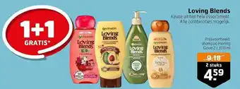 Trekpleister Garnier Loving Blends 1+1 Gratis aanbieding