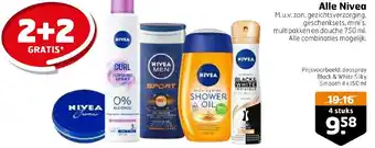 Trekpleister Alle Nivea 4 x 150 ml aanbieding