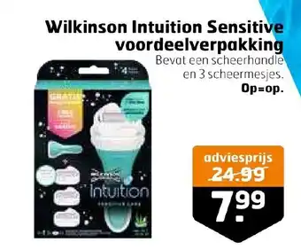 Trekpleister Wilkinson Intuition Sensitive voordeelverpakking aanbieding