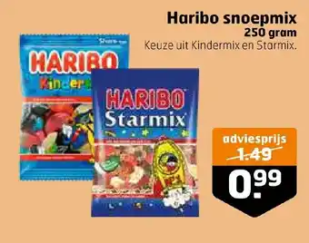 Trekpleister Haribo snoepmix 250 gram aanbieding