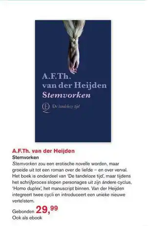 Libris A.F.Th. van der heijden - stemvorken aanbieding