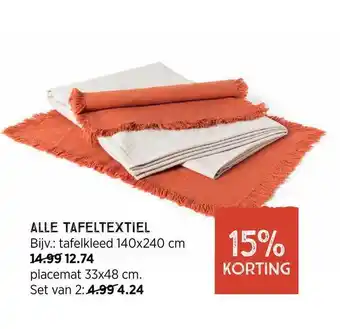 Xenos Alle tafeltextiel 140x240 cm aanbieding