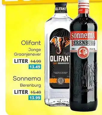 Mitra Olifant Jonge Graanjenever Of Sonnema Berenburg aanbieding