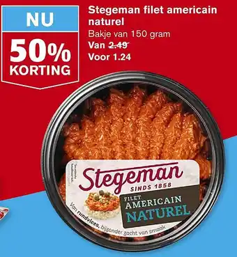 Hoogvliet Stegeman filet americain naturel aanbieding