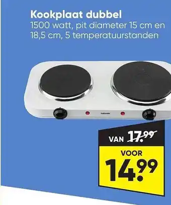 Big Bazar Kookplaat dubbel aanbieding