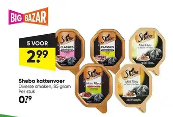 Big Bazar Sheba kattenvoer aanbieding