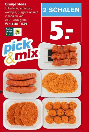 Hoogvliet Oranje vlees aanbieding