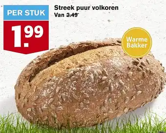 Hoogvliet Streek puur volkoren aanbieding