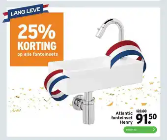 GAMMA Atlantic Fonteinset Henry 25% Korting aanbieding