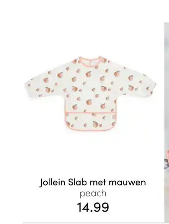 Baby & Tiener Jollein Slab met mauwen peach aanbieding