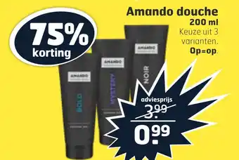 Trekpleister Amando douche 200 ml aanbieding