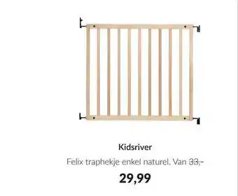 Babypark Kidsriver felix traphekje enkel naturel aanbieding