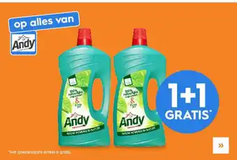 Blokker Op alles van andy 1+1 gratis aanbieding