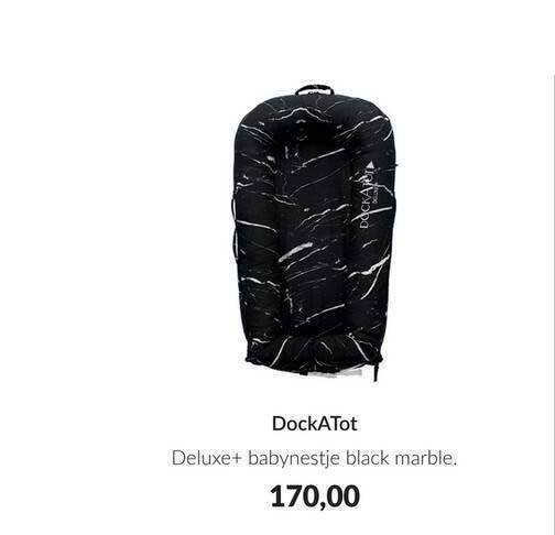 Babypark Dockatot deluxe+ babynestje black marble aanbieding