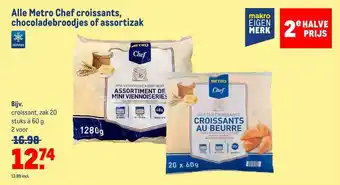 Makro Alle metro chef croissants, chocoladebroodjes of assortizak aanbieding