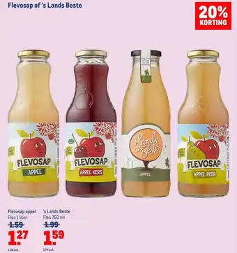 Makro Flevosap of 's lands beste 20% korting aanbieding