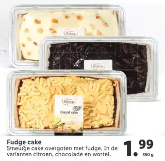 Lidl Fudge cake 350 g aanbieding