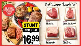 Vomar Voordeelmarkt Picanha, Côte De Boeuf, Entrecote Of Rib Eye aanbieding