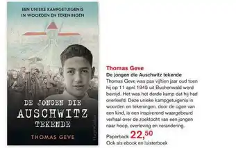 Libris Thomas Geve - De Jongen Die Auschwitz Tekende aanbieding