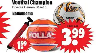 Dirk Voetbal Champion Of Ballenpomp aanbieding