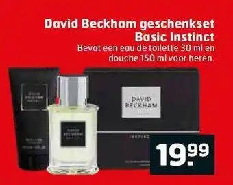 Trekpleister David Beckham Geschenkset Basic Instinct aanbieding