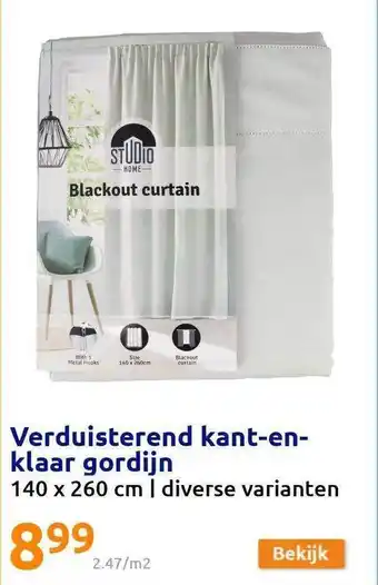 Action Verduisterend kant-en-klaar gordijn aanbieding