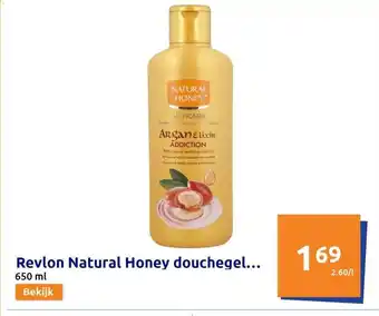 Action Revlon natural honey douchegel... aanbieding