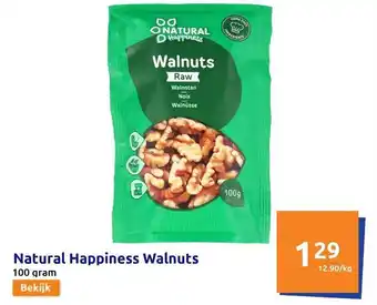 Action Natural happiness walnuts aanbieding