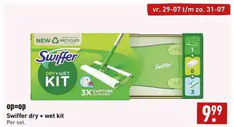 ALDI Swiffer dry + wet kit aanbieding