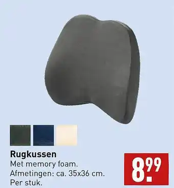 ALDI Rugkussen aanbieding