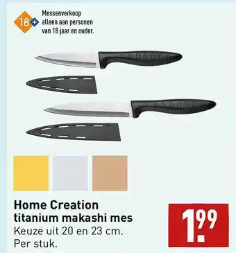 ALDI Home creation titanium makashi mes aanbieding