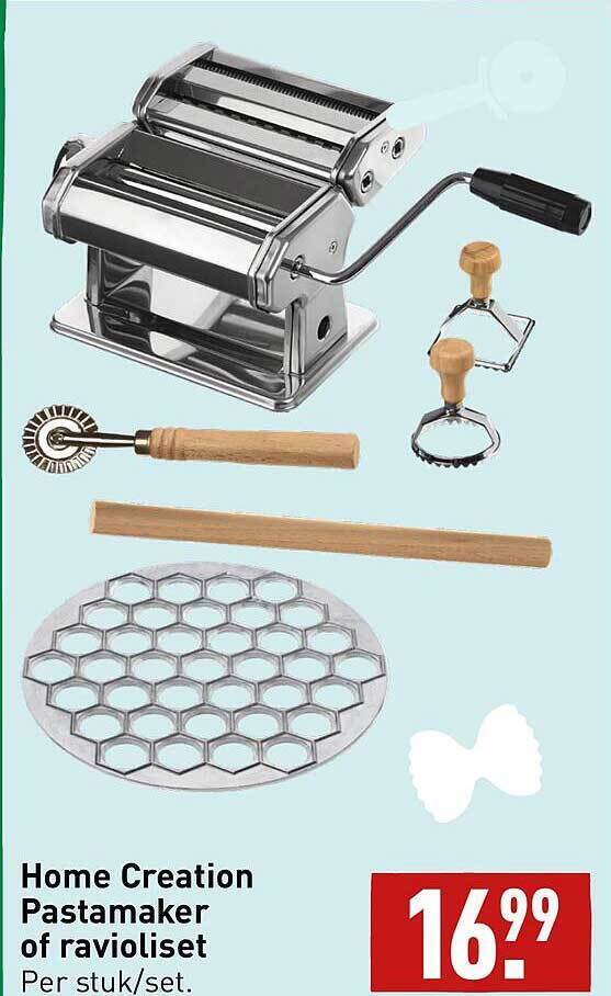 Home creation pastamaker of ravioliset aanbieding bij ALDI