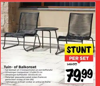 Vomar Voordeelmarkt Tuin- Of Balkonset aanbieding