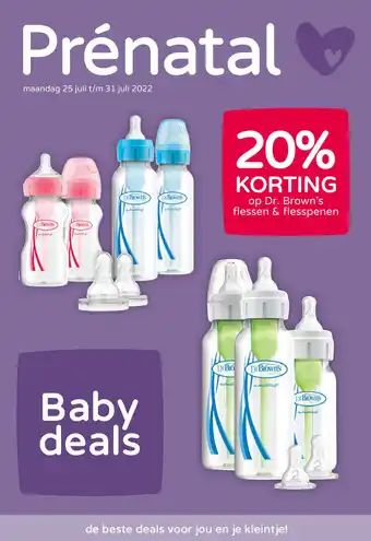 Prenatal Op Dr. Brown's flessen & flesspenen aanbieding