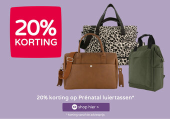 Prenatal Luiertassen aanbieding