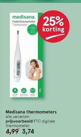 Etos Mediasan Thermometers 25% Korting aanbieding