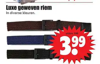 Dirk Luxe Geweven Riem aanbieding