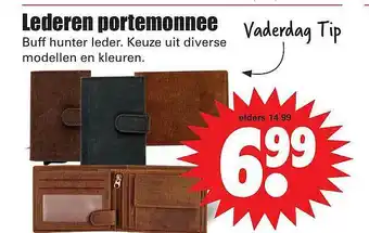 Dirk Lederen Portemonnee aanbieding