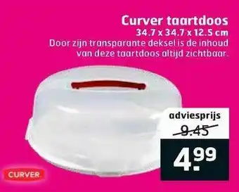 Trekpleister Curver Taartdoos 34.7 X 34.7 X 12.5 Cm aanbieding