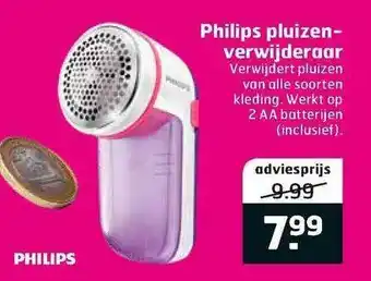 Trekpleister Philips Pluizenverwijderaar aanbieding